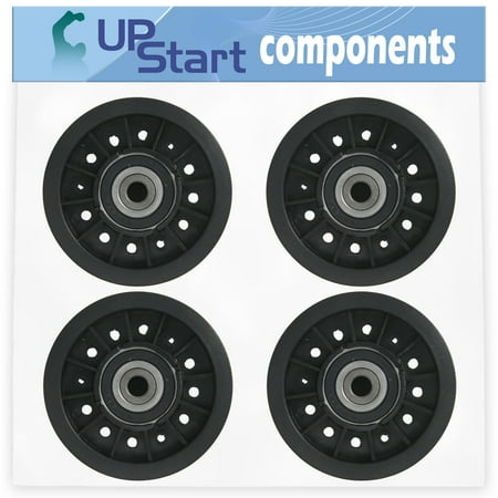 4-Pack 532179114 Idler Pulley Replacement for Husqvarna LTH 1342 (LTHK 1342 A) (954568519) (2002-01) Ride Mower - Compatible with 179114 Pulley