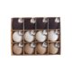 thumbnail image 1 of ¡Ganga del Día!, 12 piezas de bolas navideñas de terciopelo flocadas, adornos de bolas de plástico para árbol de Navidad, adornos colgantes decorativos para árbol de Navidad de 2,4 pulgadas Akmoler, 1 of 7