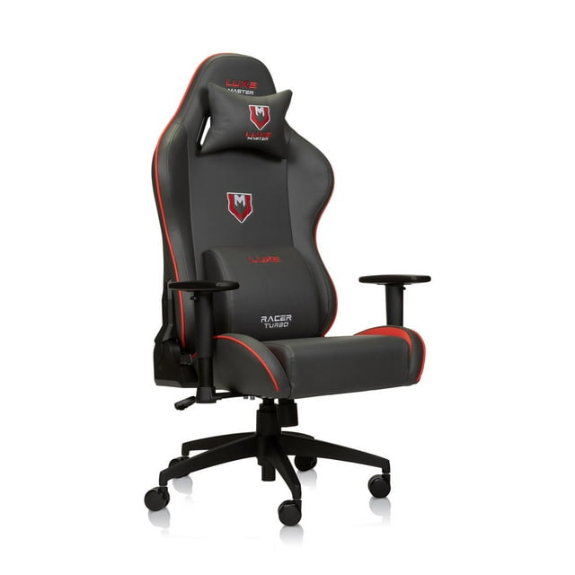 Chaise de bureau, de bureau et de jeu Luxe Racer Turbo - Supporte jusqu'à 390 lb