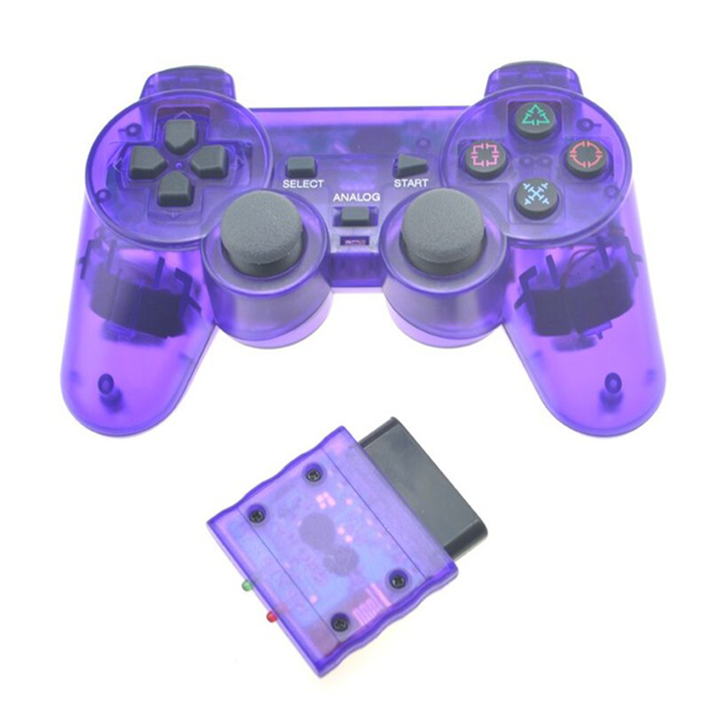 Transparent Color Bluetooth Wireless Gamepad Controller For Sony PS2 2 ...