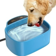 Heated Water Bowl for Outdoor Dogs&Pets，Heated Pet Bowl for Rabbit Chicken Duck Squirrel Provides Drinkable Water in Winter, 85 OZ/2.5L 35W