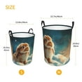 thumbnail image 3 of Picia Starry Sky Cloud Cute Rabbit Large Laundry Basket, Waterproof, Freestanding Laundry Hamper, Collapsible Tall Clothes Hamper with Extended Handles-Medium, 3 of 8