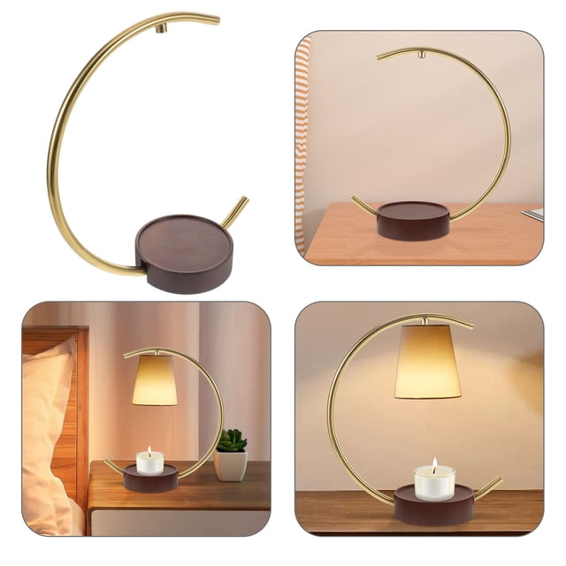 FONDOTIN 1 Ensemble de Base de Lampe de Relaxation Design en Fer pour Diffuseur d'Arômes dans la Décoration Intérieure