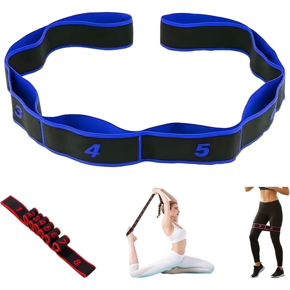 Fitness Resistance Band for Stretching and Yoga | Numbered Adjustable Bands for Full Body Shaping & Fashion Puller Exercise