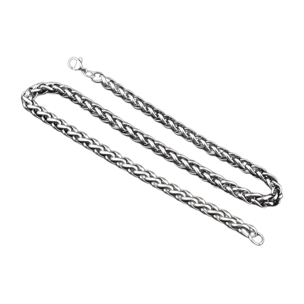 Cadena de eslabones Cadenas de eslabones con cierre de langosta Joyería minimalista de acero de titanio para 03 cm x 55 cm