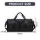 thumbnail image 2 of Bolsa de viaje para mujer y hombre, bolsa de gimnasio con separación de ropa seca y húmeda, bolsa de lona con compartimento para zapatos, bolsa de fin de semana, 40*21*20cm, 2 of 5