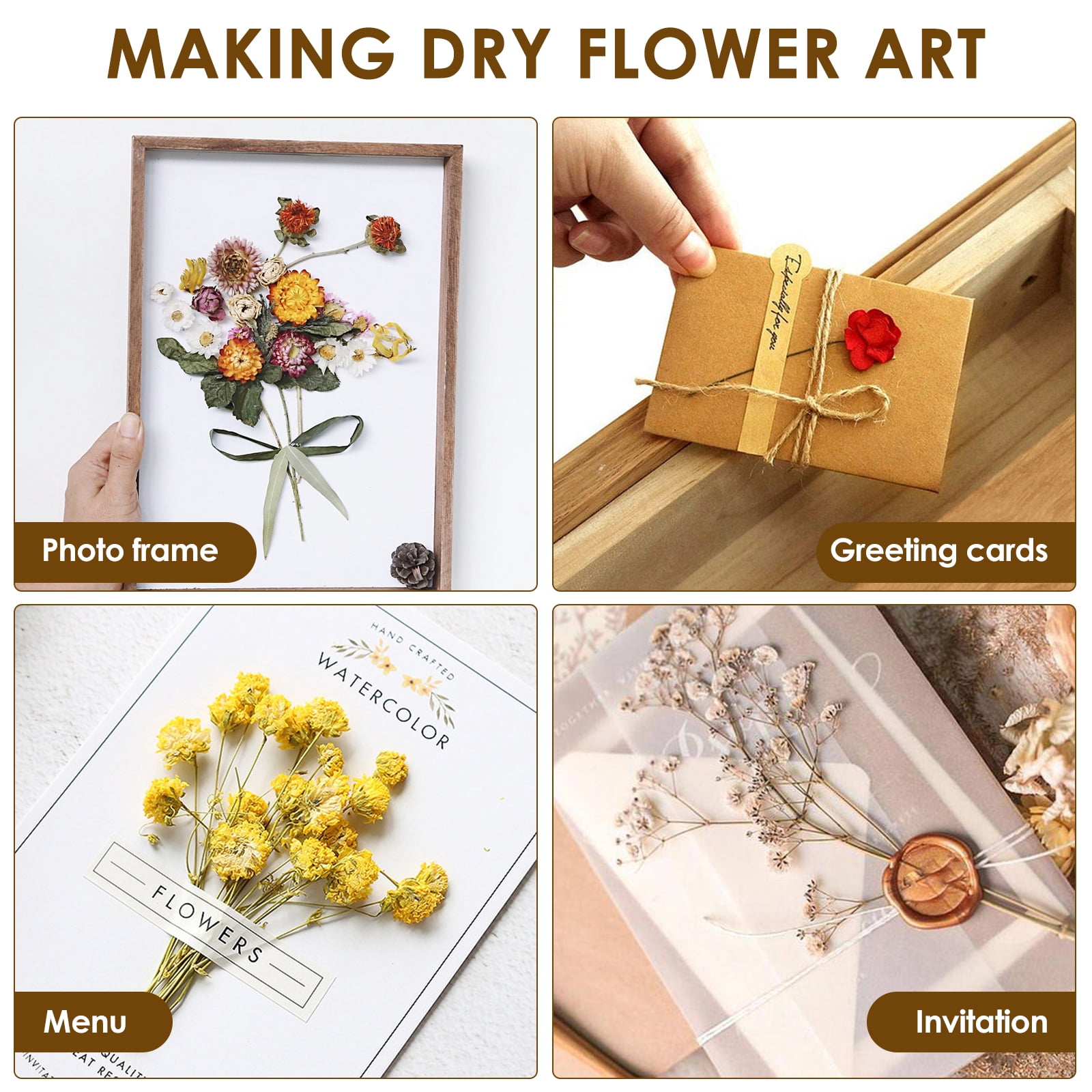 Threns 2 Pcs Flower Press Kit Innovative Flower Preservation Kit DIY Floral Pressing Art Supplies for Children Adult Craft Lover