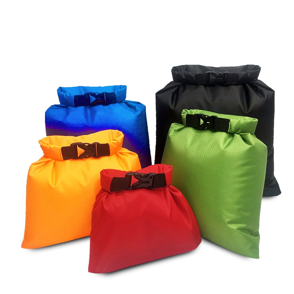 5PCS Waterproof Bag Set Storage Roll Top Dry Bag Set for Camping Boating DS O0Y2 