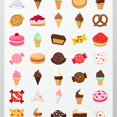 thumbnail image 4 of 35pcs-50pcs Sweet Dessert Stickers Candy Gift Kids Stickers for Luggage Suitcase Phone, 4 of 9