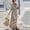 *Beige, variant on ClodeEU Women's Striped V Neck Short Sleeve Wrap Maxi Dress with Flared Hem ,Casual Loose Trendy Long Dress White,Womens Plus S