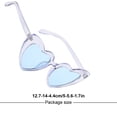 thumbnail image 4 of Minnieouse Sun Eyewear Mujeres Gafas de sol en forma de corazón Suministro de viaje multifuncional para adultos Mujeres Lady Girl Children Tipo 1 Lentes Tipo 8 Minnieouse AP008850-08, 4 of 6