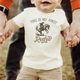 thumbnail image 4 of This is My First Rodeo Birthday Shirt for Baby Girls or Boys Country Western Theme 1st Bday Outfit Natural Shirt 18 Months, 4 of 4