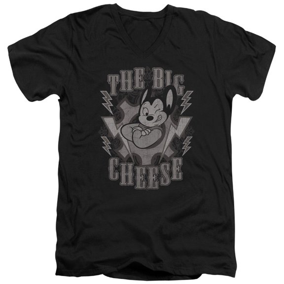Mighty Mouse - The Big Cheese - Slim Fit V Neck Shirt - Medium