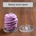 thumbnail image 4 of Clear ABS Yarn Holder Rotating Thread Yarn Holder Yarn Holder Stands Yarn Dispenser Thread Spool Holder for Knitting, 4 of 9