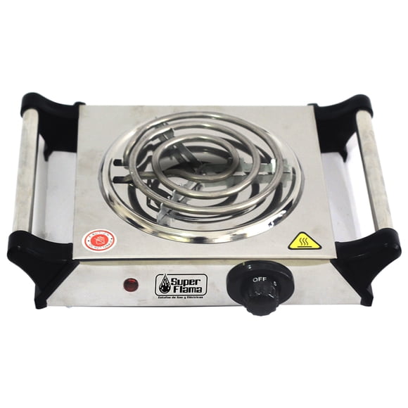 Parrilla electronica de Acero inoxidable Super Flama Parrilla SILVER ONE