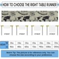 thumbnail image 3 of World Map Compass Table Runner Linen Style 13x108 Inches Rustic Farmhouse Table Runner Kitchen Dining Table Decoration for Wedding Birthday Party Christmas, 3 of 6