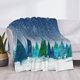 thumbnail image 3 of Balery Christmas Trees Manta de Franela con Dibujo, Lujo Ultra Suave y Cálido, Antipelusa y Resistente a las Arrugas para Cama, Sofá, Camping -80"x60", 3 of 6
