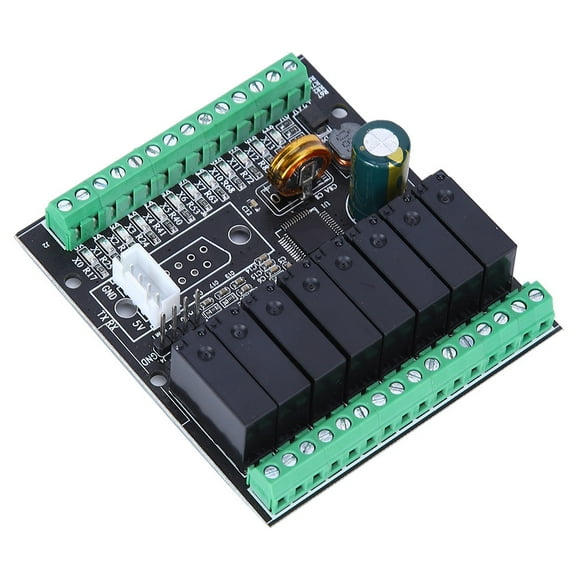 Programmable Logic Controller, Anti-Friction Portable PLC Industrial Control Board, Stable For Industry FX1N Motherboard 2N-6MR Motherboard T Motherboard
