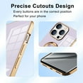 thumbnail image 3 of Compatible with iPhone 12/Compatible with iPhone 12 Pro Case 6.1" (2020), Ring Kickstand Holder Shockproof Silicone Flexible TPU Rubber Protective Cover Case - Purple, 3 of 16