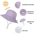 thumbnail image 5 of Baby Sun Hat Adjustable Cap Toddler Beach Summer Hats UPF 50+ for Baby Girl Boy, 5 of 8