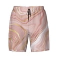 thumbnail image 4 of Lsque Mens Swim Trunks Rose Gold Glitter Splatter Pattern - Bathing Suit Compression Liner - Beach Swim Shorts Swimwear - (S-3XL) - Stretch Quick Dry -3X-Large, 4 of 9