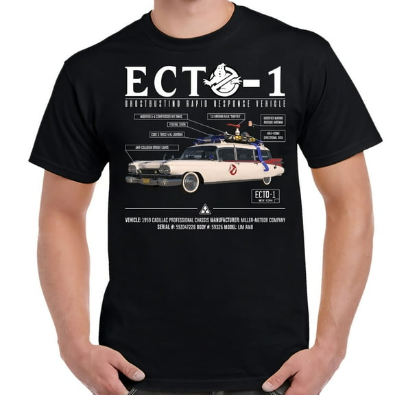 Ecto-1 Color Schematic Shirt-X-Large