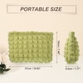 thumbnail image 5 of Unique Bargains Bubble Cloud Cosmetic Bag Zipper Checkered Makeup Bags Lipsticks Yellow, 5 of 7