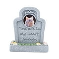 thumbnail image 2 of Wweixi Monument Commémoratif pour Animaux Pierre Tombale en Résine pour Chat pour Porche Extérieur Miss Gris Éternel, 2 of 6