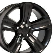 OE Wheels DG65 20 Inch Rim Fits Ram 1500 Style 5x139.7 20x9 Satin Black - Hollander 2453 (1)