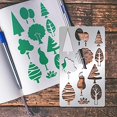 thumbnail image 5 of 1pc Tree Stainless Steel Stencil Forest Trees Metal Journal Template for Wood Burning Engraving Painting Scrapbooking, 5 of 9
