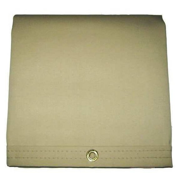 Heavy Duty Tarp, 9 ft 6 in x 11 ft 6 in, 20 Mil, Tan, Vinyl
