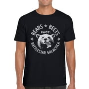 Feisty and Fabulous The Office Tee, Fact, Bears Eat Beets, Battlestar Gallactica, Small, Black