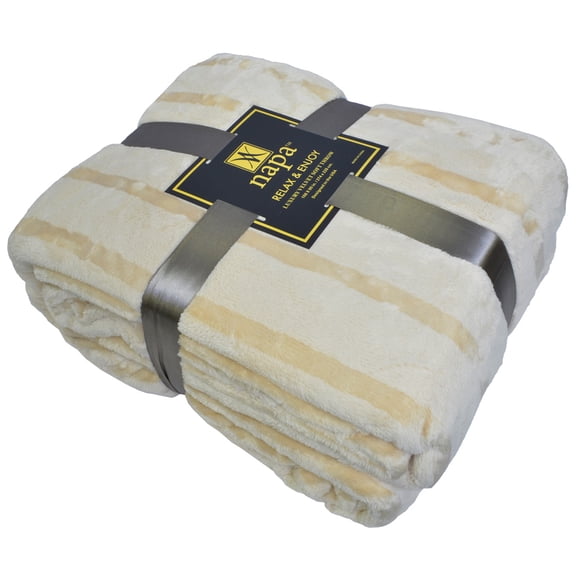 Napa Plush  Super Soft Warm Throw Blanket Bed Couch Blanket More Useful