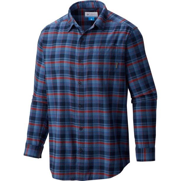 Columbia Vapor Ridge III - Camiseta con botones para hombre, color azul, XL Columbia Botones al frente