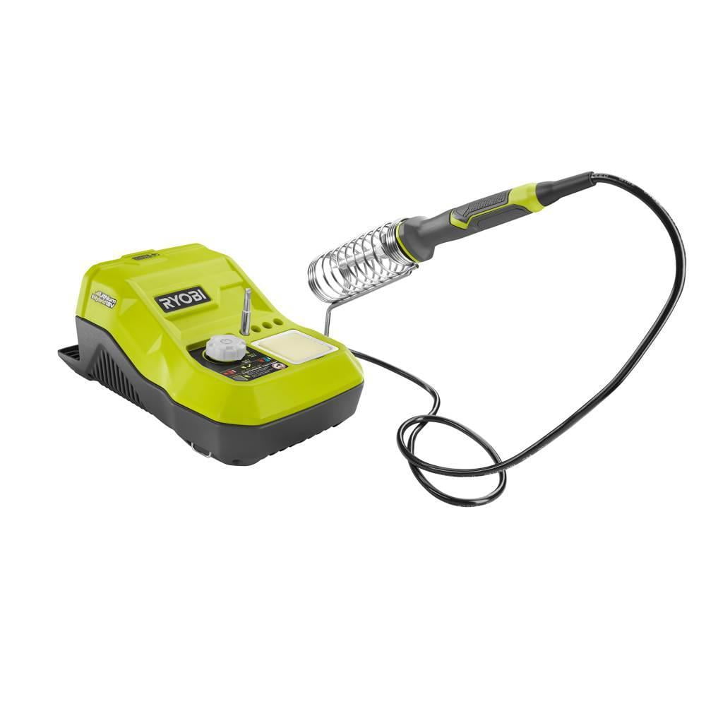 Ryobi 18V ONE+ Hybrid Soldering Station with Fine Point Tip, Solder Coil and Sponge