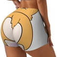 thumbnail image 2 of Xecao Prince Corgi Dog Print Workout Shorts for Women Soft Smooth Gym Yoga Scrunch Active Tennis Workout Running Shorts, 2 of 9