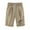 Khaki, variant on Summer Bermuda Shorts for Women 2023 Trendy Cotton Linen Knee Length Dandelion Shorts Casual Elastic Waist Long Shorts
