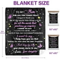 thumbnail image 6 of Gifts for Mom, to My Mom Blanket from Daughter, Mom Birthday Gifts, Mom Ideas Gifts from Kids, Birthday, Mother''s Day, Christmas, Thanksgiving Blanket Gifts for Mom, 60 "X80\u201c, 6 of 6