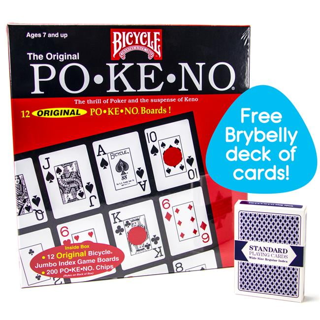 Set 2 Pokeno & Pokeno Too by Bicycle Red and Blue Pokeno Games 24 Unique Boards 