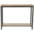 thumbnail image 3 of SAFAVIEH Dennis Industrial Wood Top Console with Shelf, Oak, 3 of 6