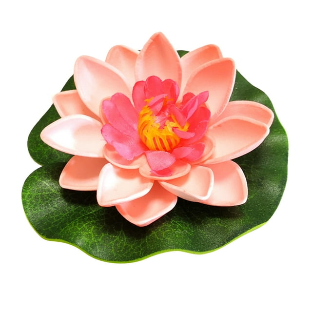 Artificial Floating Lily Pad Flower - for Garden Pools, Fish Tanks, and Decorative Wreaths, No Fading