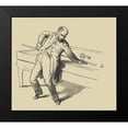 thumbnail image 2 of Unknown 16x15 Black Modern Framed Museum Art Print Titled - Pool Hall Antics V, 2 of 5
