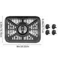 thumbnail image 3 of Air Fryer Grill Pan for Ninja Foodi DZ401 DZ550 10QT DualZone Air Fryers, Replacement Air Fryer Crisper Plate Grill Plate Tray Accessories with Rubber Bumpers, Dishwasher Safe（2 Pack）, 3 of 6