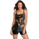 thumbnail image 3 of Trajes de Baño Mujer Conjunto de Tankini Estampado de Talla Grande Para Mujer, Traje de Baño de Dos Piezas Con Espalda de Tiras, Ropa de Playa, Traje de Baño Cómodo y Elegante., 3 of 4