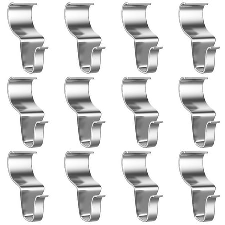 

12pcs Hidden Hooks Wallboard Punch Free Hook Vinyl Siding Clips for Home