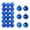 Blue, variant on 36-Pack 3 cm/1.18 Inch Christmas Tree Ball Ornaments