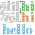 thumbnail image 2 of Letter Cutting Dies Hi Hello Love Metal Die Cuts Embossing Stencils Tool for Card Making DIY Scrap-Booking Album Decorative 0.8mm Thick, 2 of 7