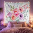 thumbnail image 2 of Peonies and Roses in a Lush Bouquet, Romantic Watercolor for Flower Lovers, Floral Wall Art, Mother'S Day Gift, Tapestry Wall Hanging for Bedroom and Living Room, 2 of 7