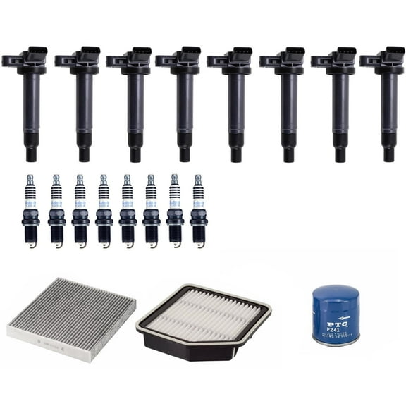 Direct Ignition Coils Spark Plugs Filters Tune Up for 2006-2007 Lexus GS430
