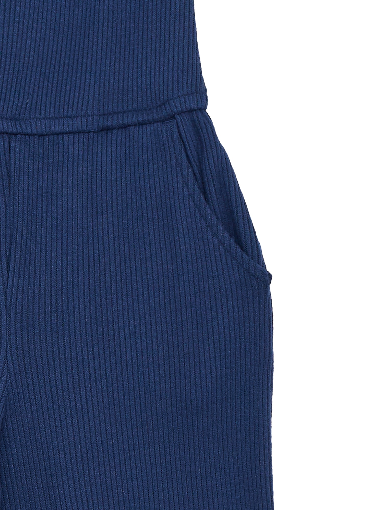 Wonder Nation Girls Wide leg Rib Jumpsuit, Sizes 4-18 & Plus